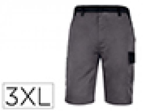 Bermuda deltaplus com cintura ajustavel e 5 bolsos cor cinza-verde tamanho xxxl , Deltaplus , 75779 , 3295249289959